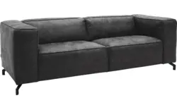 Goossens zitbank calvin grijs micro leer - 8190316-634-01