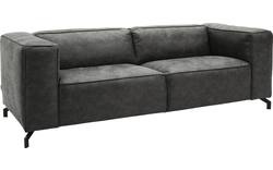 Goossens zitbank calvin grijs micro leer - 8190316-635-02