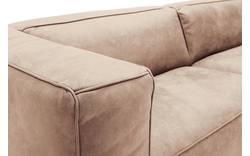 Goossens zitbank calvin beige micro leer - 8190316-637-01