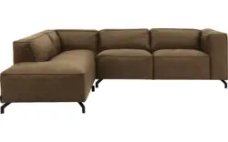 Goossens hoekbank calvin groen micro leer - 8190317-626-01