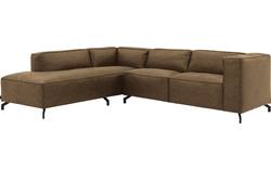 Goossens hoekbank calvin groen micro leer - 8190317-626-02
