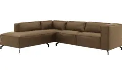 Goossens hoekbank calvin groen micro leer - 8190317-626-01