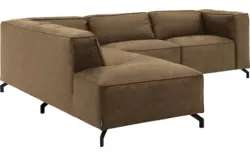 Goossens hoekbank calvin groen micro leer - 8190317-626-01