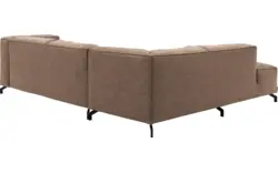 Goossens hoekbank calvin bruin micro leer - 8190317-627-01