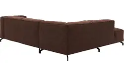 Goossens hoekbank calvin bruin micro leer - 8190317-631-01