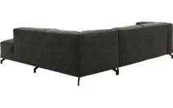 Goossens hoekbank calvin grijs micro leer - 8190317-635-01-gespiegeld