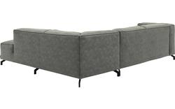 Goossens hoekbank calvin grijs micro leer - 8190317-636-01-gespiegeld