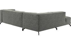 Goossens hoekbank calvin grijs micro leer - 8190317-636-01