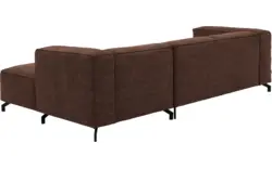Goossens loungebank calvin bruin micro leer - 8190318-631-01