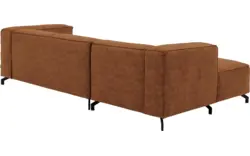 Goossens loungebank calvin bruin micro leer - 8190318-633-01-gespiegeld