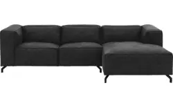 Goossens loungebank calvin grijs micro leer - 8190318-634-01