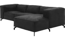 Goossens loungebank calvin grijs micro leer - 8190318-634-01