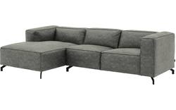 Goossens loungebank calvin grijs micro leer - 8190318-636-02-gespiegeld