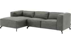 Goossens loungebank calvin grijs micro leer - 8190318-636-01-gespiegeld