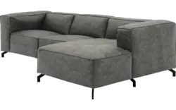 Goossens loungebank calvin grijs micro leer - 8190318-636-01