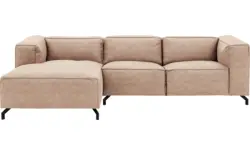 Goossens loungebank calvin beige micro leer - 8190318-637-01-gespiegeld