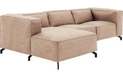 Goossens loungebank calvin beige micro leer - 8190318-637-03-gespiegeld
