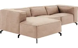 Goossens loungebank calvin beige micro leer - 8190318-637-01-gespiegeld