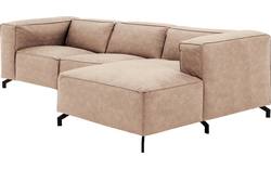Goossens loungebank calvin beige micro leer - 8190318-637-01