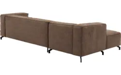 Goossens loungebank calvin bruin micro leer - 8190319-627-01-gespiegeld