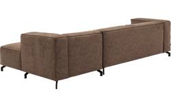 Goossens loungebank calvin bruin micro leer - 8190319-627-01