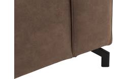 Goossens loungebank calvin bruin micro leer - 8190319-627-01-gespiegeld