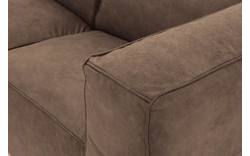 Goossens loungebank calvin bruin micro leer - 8190319-627-01-gespiegeld