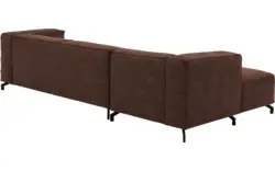 Goossens loungebank calvin bruin micro leer - 8190319-631-01-gespiegeld