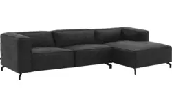 Goossens loungebank calvin grijs micro leer - 8190319-634-01
