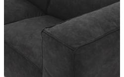 Goossens loungebank calvin grijs micro leer - 8190319-634-01-gespiegeld