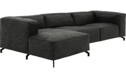 Goossens loungebank calvin grijs micro leer - 8190319-635-01-gespiegeld