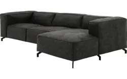 Goossens loungebank calvin grijs micro leer - 8190319-635-01