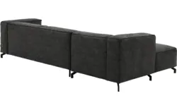 Goossens loungebank calvin grijs micro leer - 8190319-635-01-gespiegeld