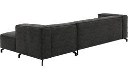 Goossens loungebank calvin grijs micro leer - 8190319-635-01