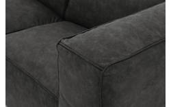 Goossens loungebank calvin grijs micro leer - 8190319-635-01-gespiegeld