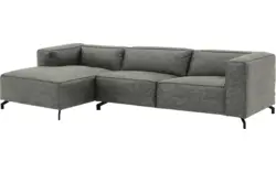 Goossens loungebank calvin grijs micro leer - 8190319-636-01-gespiegeld