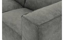 Goossens loungebank calvin grijs micro leer - 8190319-636-01-gespiegeld