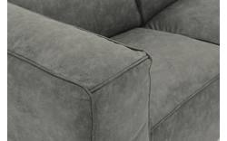 Goossens loungebank calvin grijs micro leer - 8190319-636-01