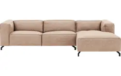 Goossens loungebank calvin beige micro leer - 8190319-637-01