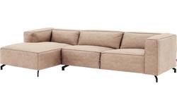 Goossens loungebank calvin beige micro leer - 8190319-637-02-gespiegeld