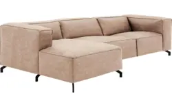 Goossens loungebank calvin beige micro leer - 8190319-637-01-gespiegeld