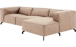 Goossens loungebank calvin beige micro leer - 8190319-637-01