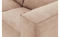 Goossens loungebank calvin beige micro leer - 8190319-637-01-gespiegeld