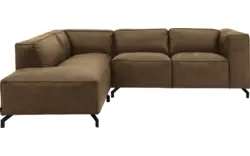 Goossens hoekbank calvin groen micro leer - 8190320-626-01