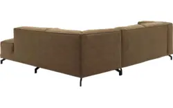 Goossens hoekbank calvin groen micro leer - 8190320-626-01-gespiegeld