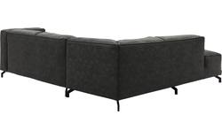 Goossens hoekbank calvin grijs micro leer - 8190320-635-01