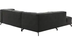 Goossens hoekbank calvin grijs micro leer - 8190320-635-01