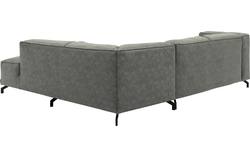 Goossens hoekbank calvin grijs micro leer - 8190320-636-01-gespiegeld