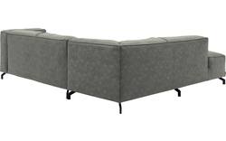 Goossens hoekbank calvin grijs micro leer - 8190320-636-01