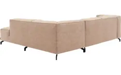 Goossens hoekbank calvin beige micro leer - 8190320-637-01-gespiegeld